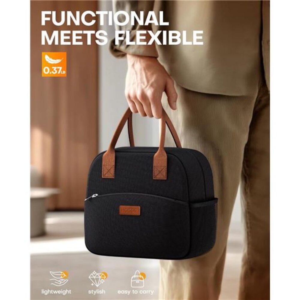HOTOR Lunch Bag for Women & Men - Wear-Resistant & Leak-Proof Insulated Lunch